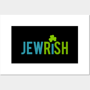 Jewish St Patricks Day Shamrock Jewish Irish Posters and Art